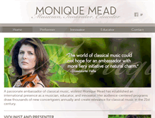 Tablet Screenshot of moniquemead.com